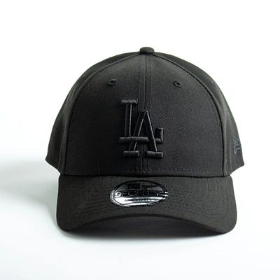 New Era : 940 LA Dodgers Black Logo Cap