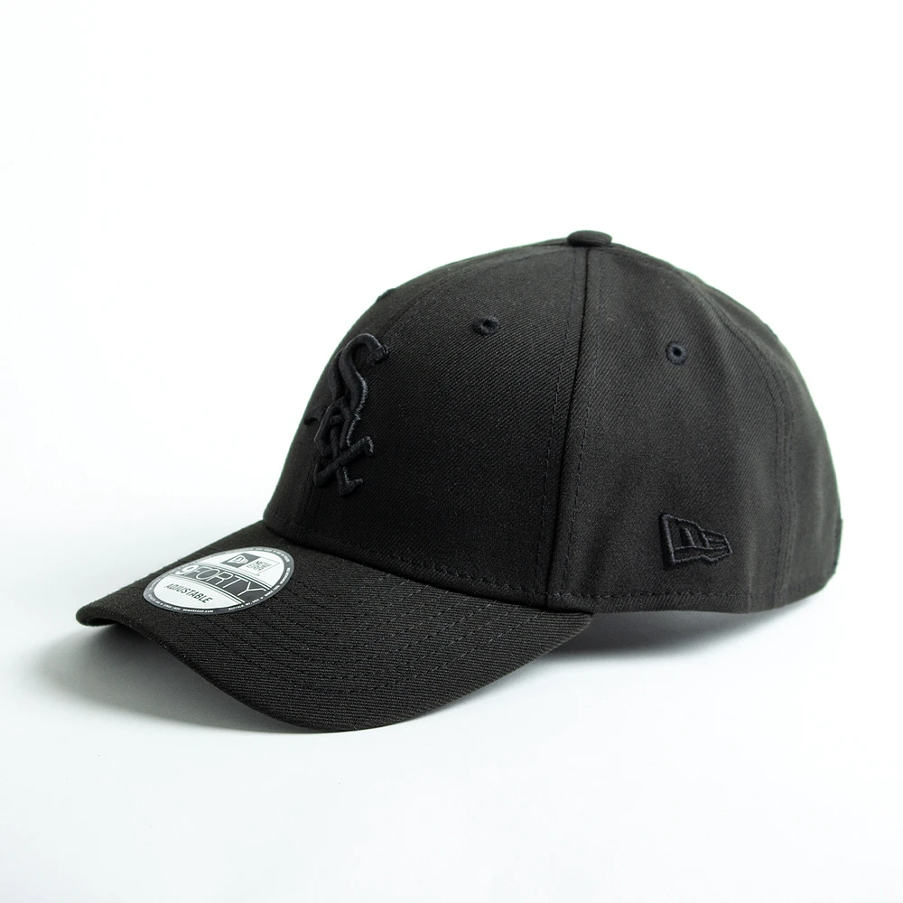 New Era : 940 Chi. White Sox Black Logo Cap