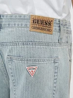 Guess : Herringbone Loose Denim Short