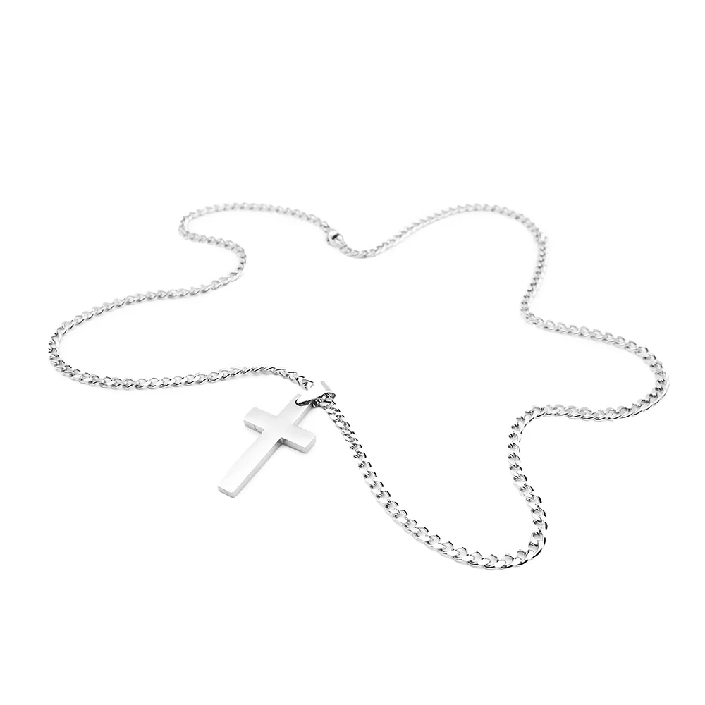 Hits : Cross Pendant w/ 24in Cuban chain