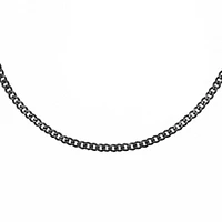 Hits : Cuban Link Chain Necklace - 5mm - Black