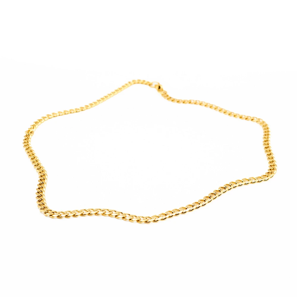 Hits : Cuban Link Chain Necklace - 5mm - Gold