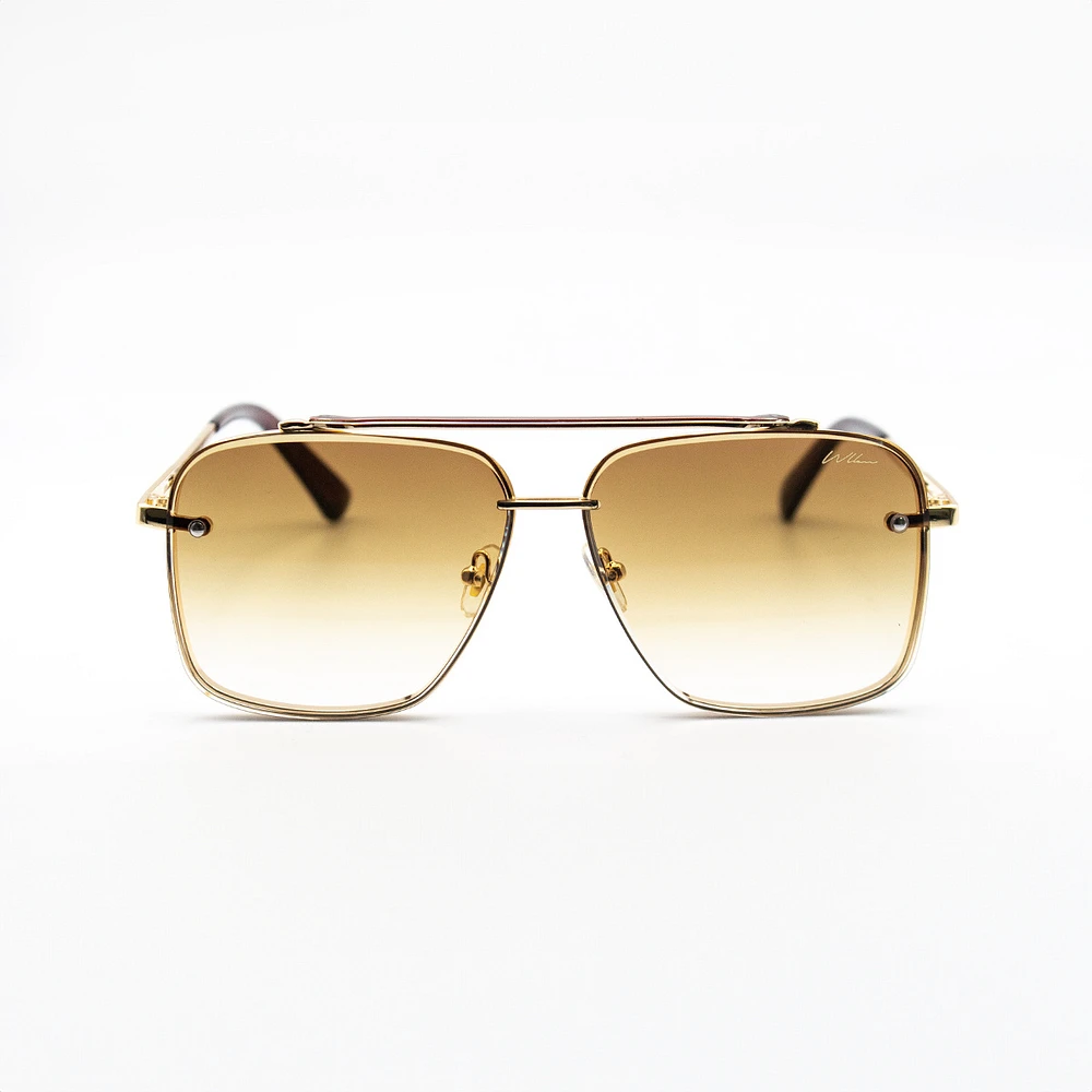 WLKN : Optima Sunglasses Gold/Brown O/S