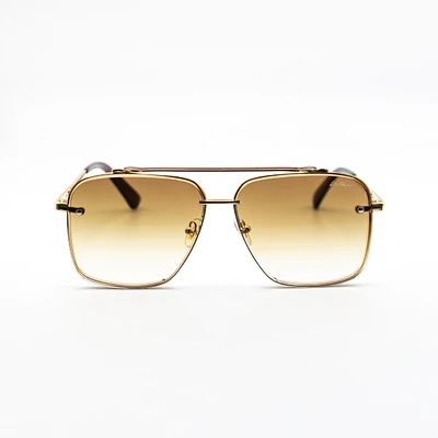 WLKN : Optima Sunglasses Gold/Brown O/S