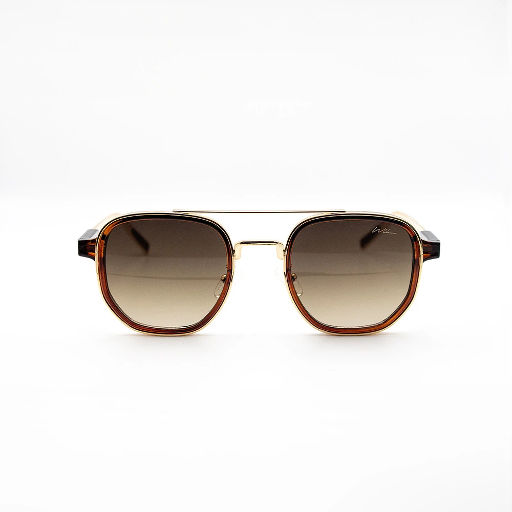 WLKN : Seeley Gold Frame Sunglasses