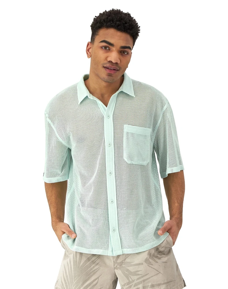 Champion : Mesh Button Down Shirt