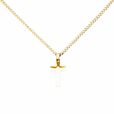 Hits : Cross Pendant w/ 24in Cuban chain - Gold