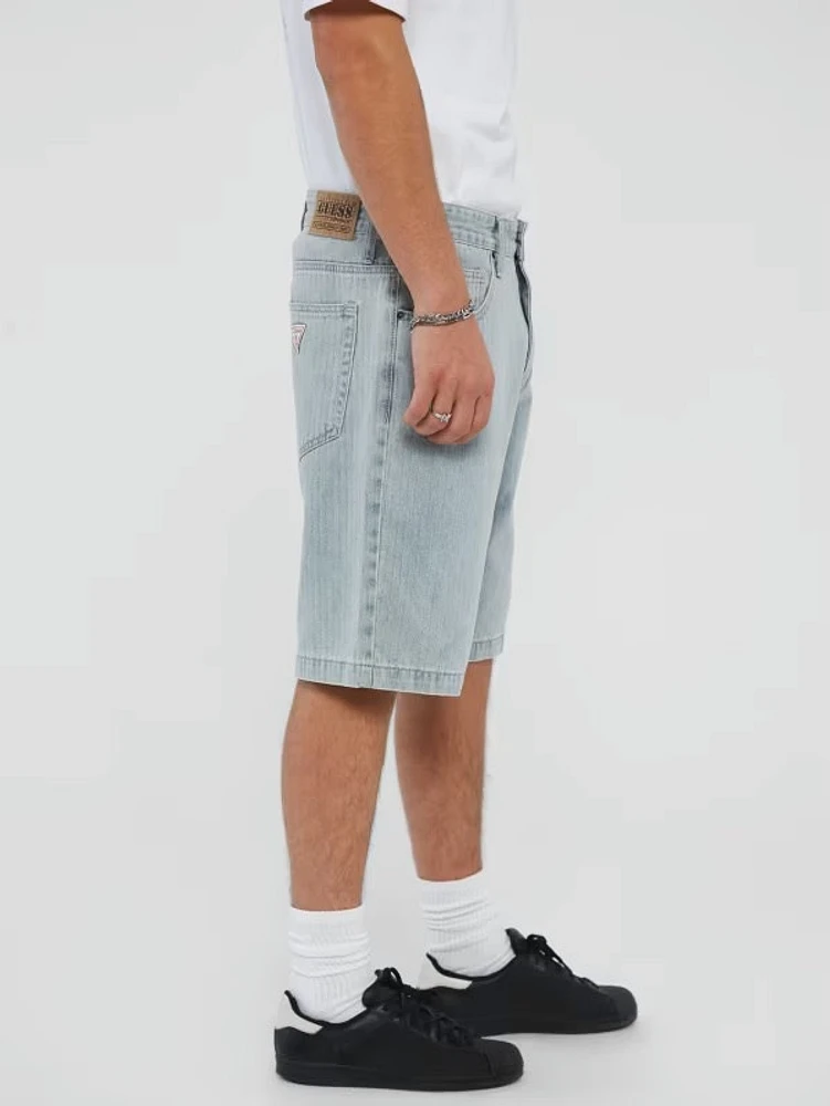 Guess : Herringbone Loose Denim Short