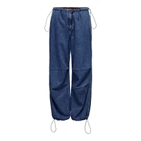 Only : Denim Parachute Pants