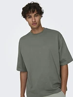 Only & Sons : Millenium Oversize S/S Tee - Castor Gray