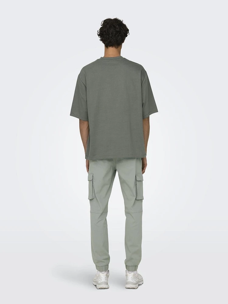 Only & Sons : Millenium Oversize S/S Tee - Castor Gray