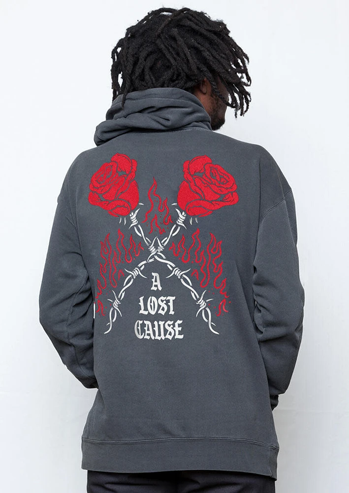 A Lost Cause : Burning Rose Hoodie