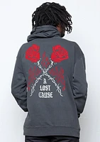 A Lost Cause : Burning Rose Hoodie