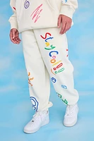 Stay Cool nyc : Scribble Matching Set Sweatpants