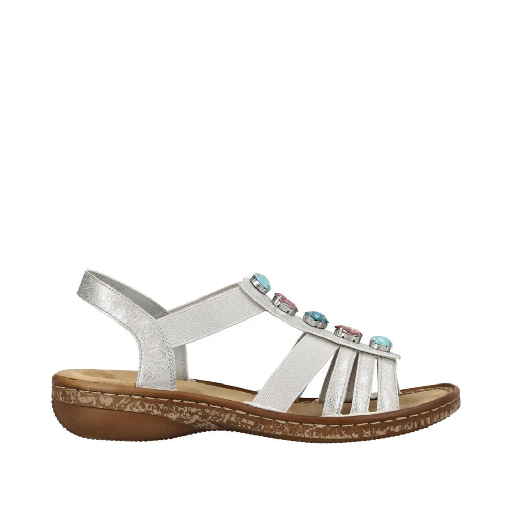 RIEKER 62860-90 Sandal (Pebbles)