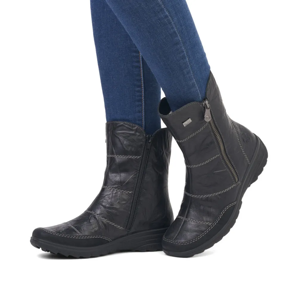 RIEKER Z7055-00 Mid-Boot (Double-Zip)