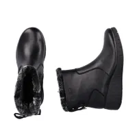 RIEKER Y1350-00 Wedge Bootie (Fur Trim)