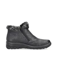 RIEKER L7172-00 Casual Bootie (Fur Trim)