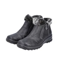 RIEKER L7172-00 Casual Bootie (Fur Trim)