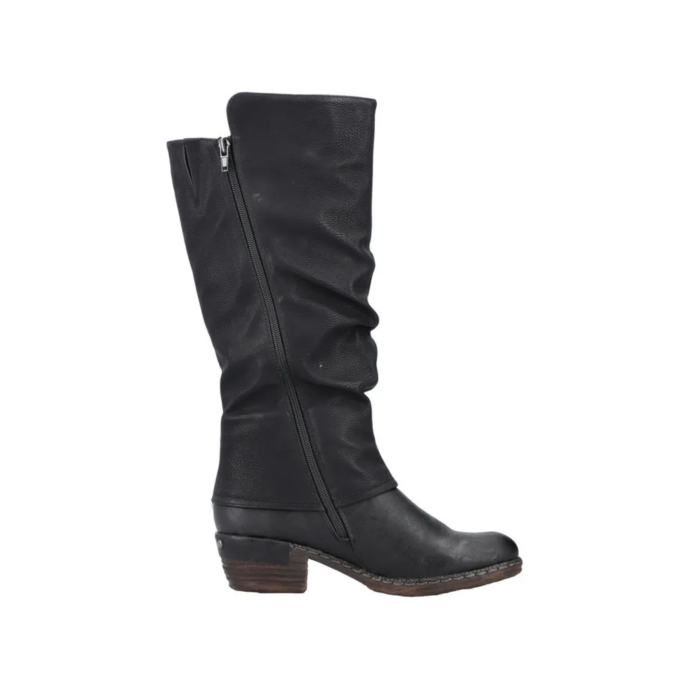 RIEKER 93655-00 Tall Boot (Foldover)