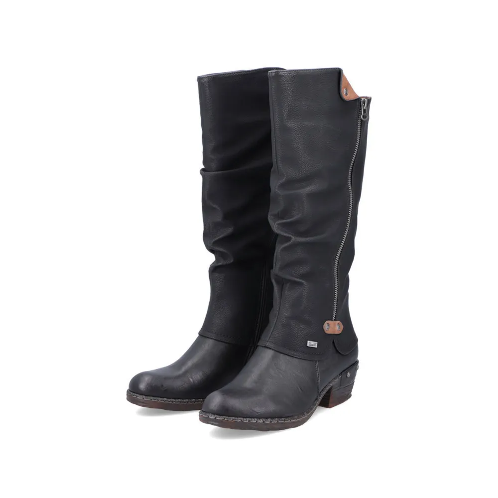 RIEKER 93655-00 Tall Boot (Foldover)