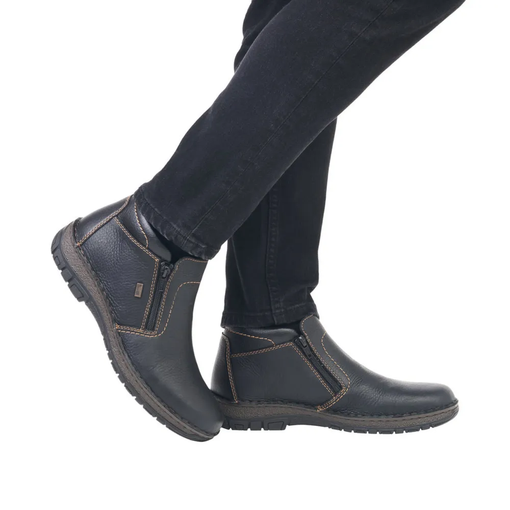 RIEKER 05173-00 Double-ZIp Bootie