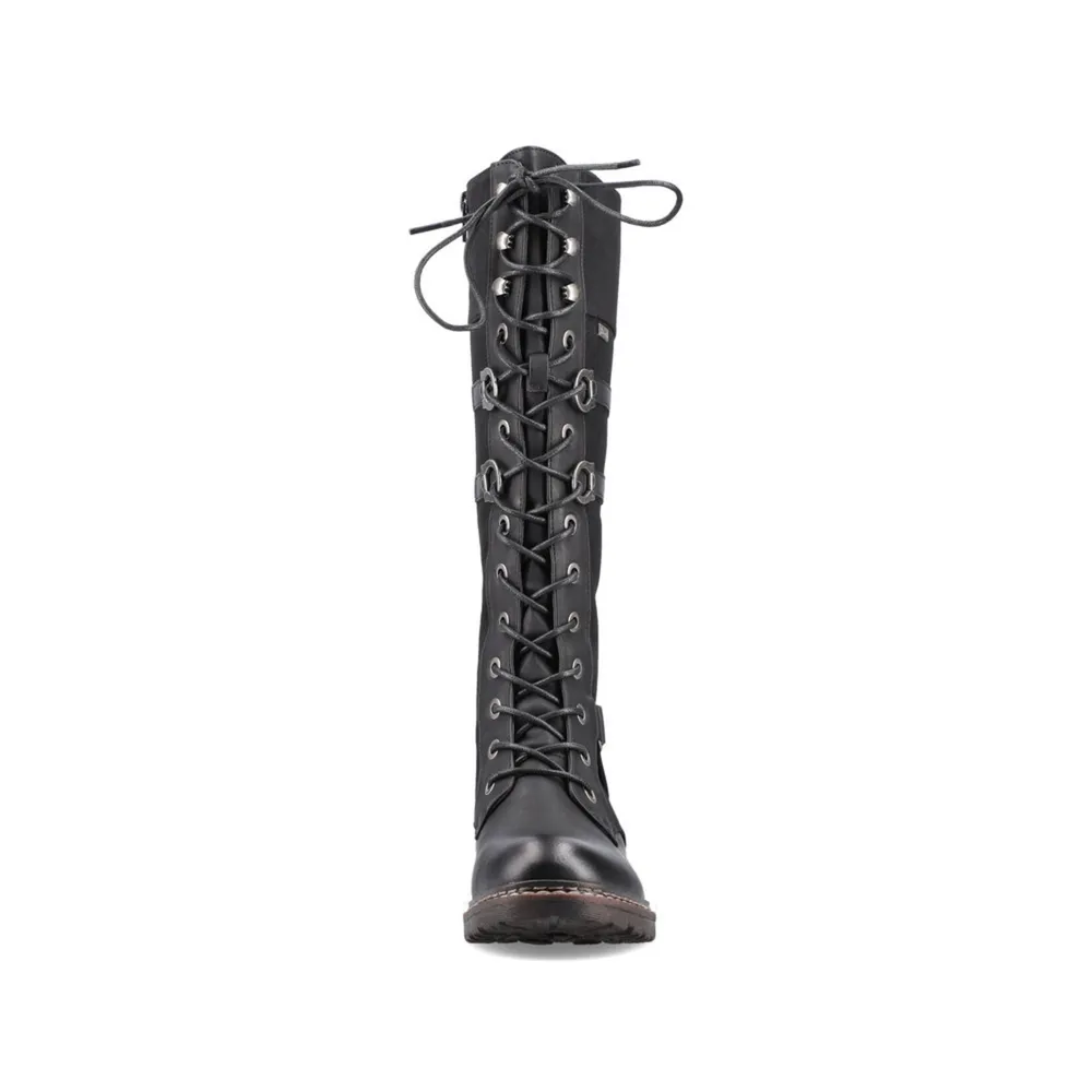 RIEKER 94732- Lace Tall Boot