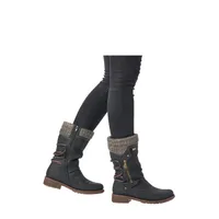 REMONTE D8070- Sweater Cuff Mid Boot