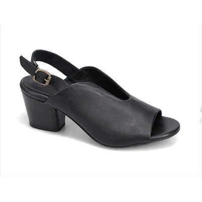 BUENO Claire Heel Sandal - BLACK