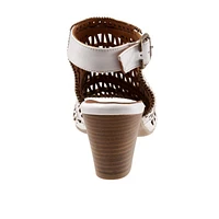 BUENO Candice Heel Wrap Sandal - WHITE