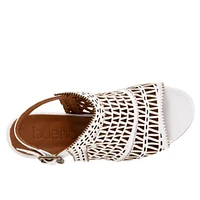 BUENO Candice Heel Wrap Sandal - WHITE