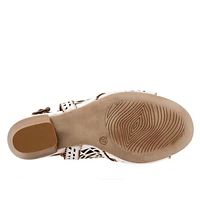 BUENO Candice Heel Wrap Sandal - WHITE