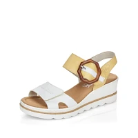 RIEKER 67476-69 Wedge Sandal (Big Buckle)