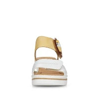 RIEKER 67476-69 Wedge Sandal (Big Buckle)