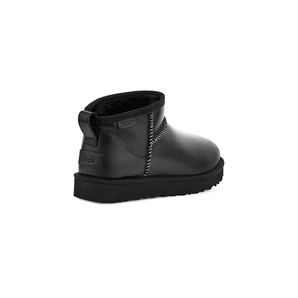 UGG 1163490 Classic Ultra Mini Lthr BLK