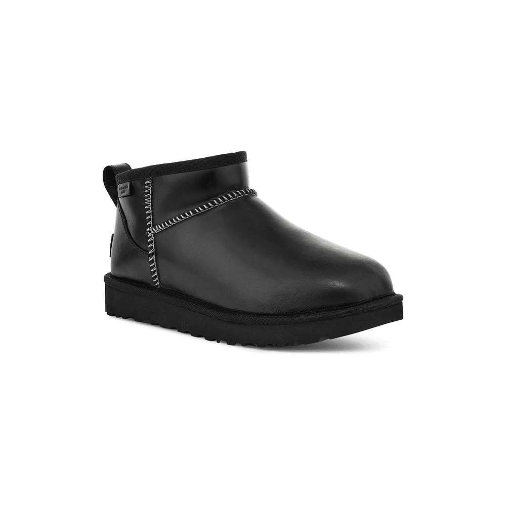 UGG 1163490 Classic Ultra Mini Lthr BLK