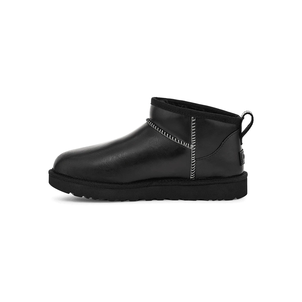 UGG 1163490 Classic Ultra Mini Lthr BLK