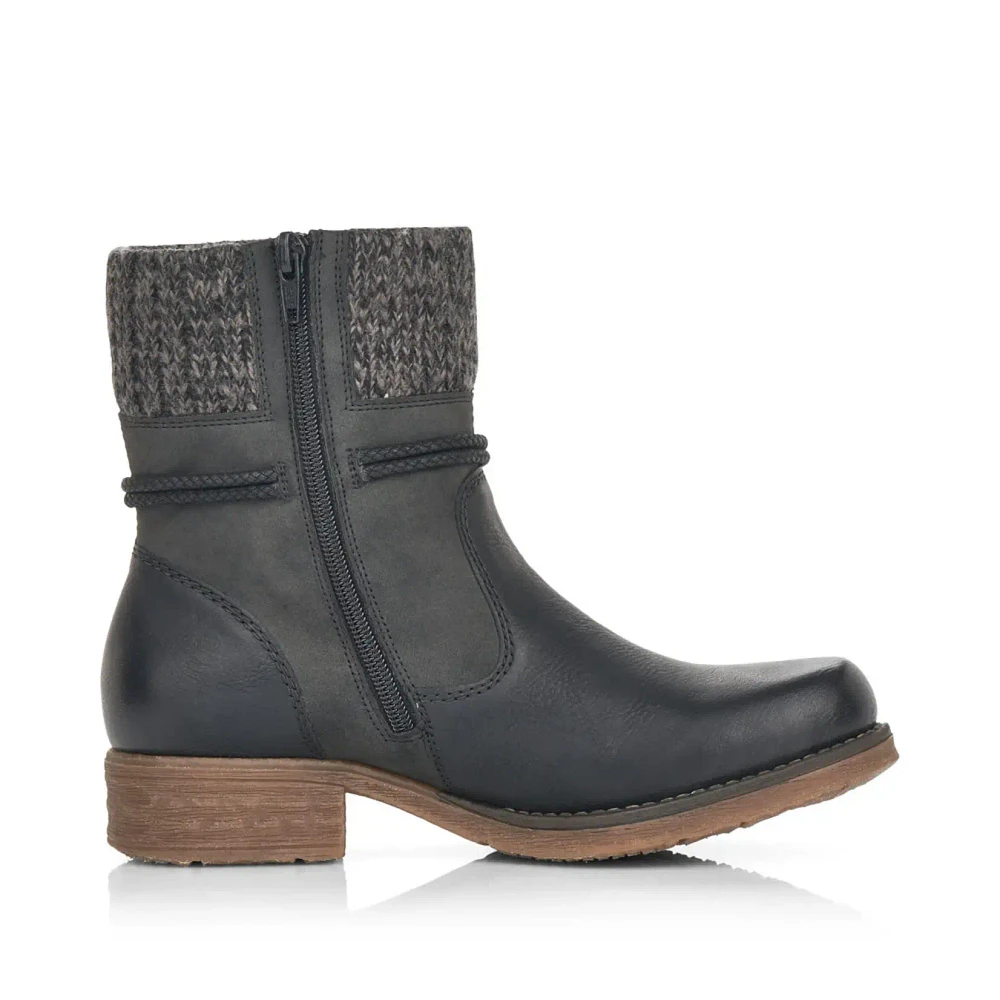 RIEKER 79688-00 Sweater Cuff Bootie