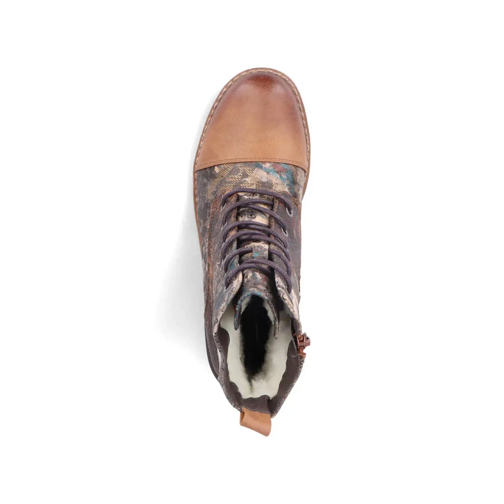 RIEKER 94611-90 Lace Bootie (Floral)