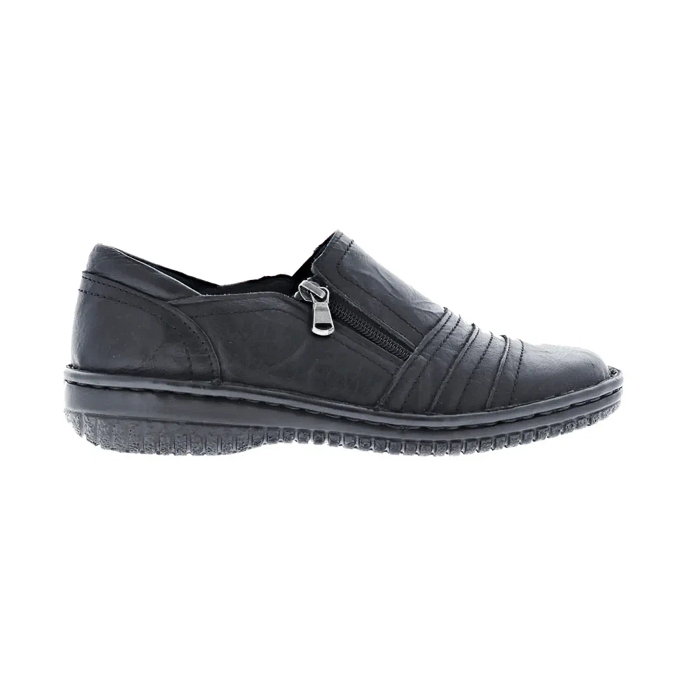 VOLKSWALKERS Zoe Zip Slip-On BLACK