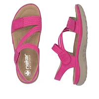 RIEKER 64870-31 Velcro Sandal (Thin Bands)