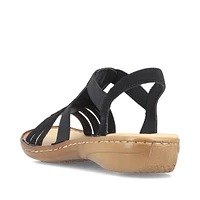 RIEKER 60875-00 Bkstrap Sandal (T-Strap)