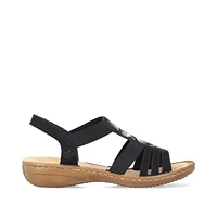 RIEKER 60875-00 Bkstrap Sandal (T-Strap)