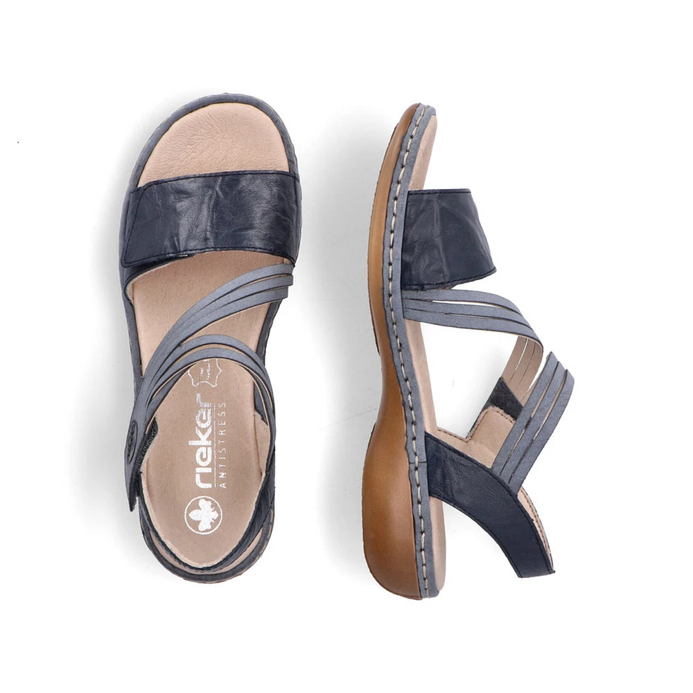 RIEKER 65964-12 Velcro Sandal (Thick Band)