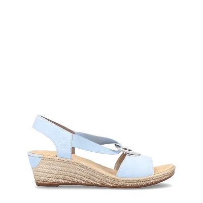 RIEKER 624H6- Wedge Sandal (Coin
