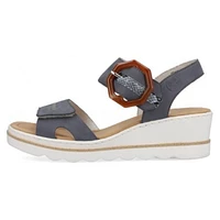RIEKER 67476-14 Wedge Sandal (Big Buckle)
