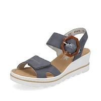 RIEKER 67476-14 Wedge Sandal (Big Buckle)