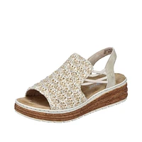 RIEKER 62741-60 Wrapped Sandal (Woven)