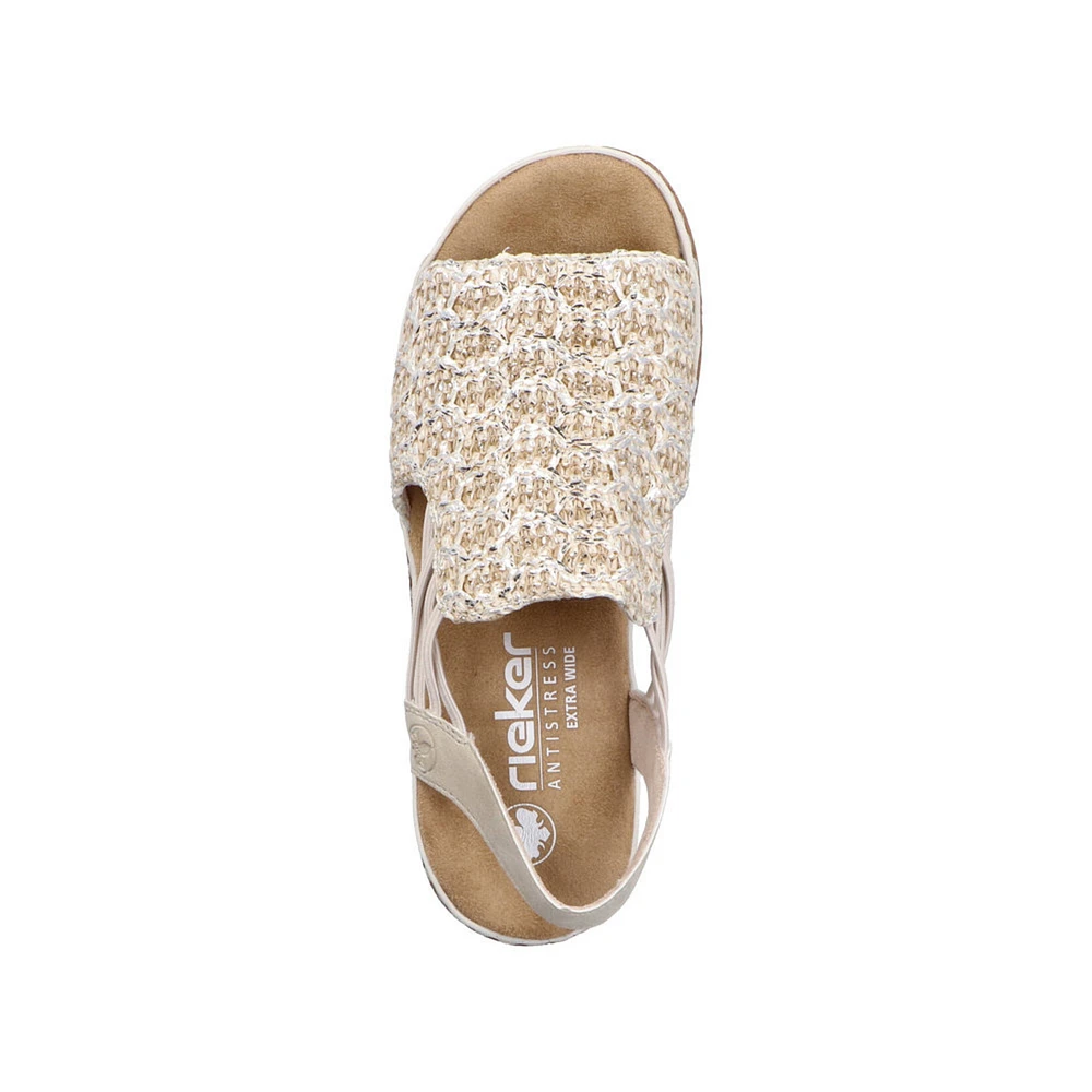 RIEKER 62741-60 Wrapped Sandal (Woven)