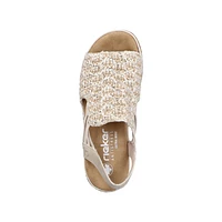 RIEKER 62741-60 Wrapped Sandal (Woven)